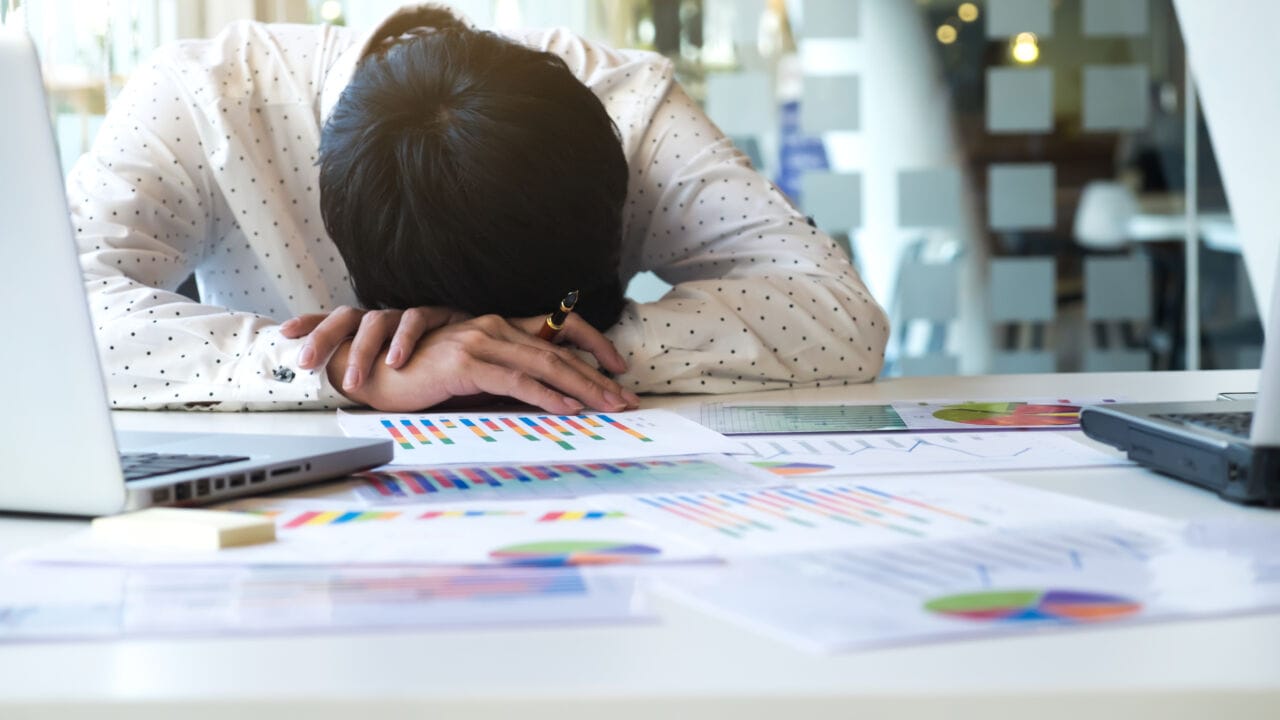 Tired Overworked Businessman Sleeping Tired Overworked Businessman Sleeping